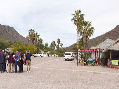 Tourists at Mission San Javier
