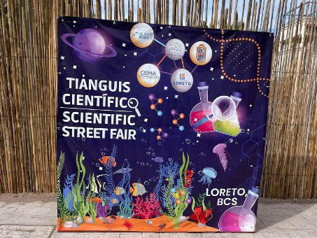 Scientific Street Fair sign