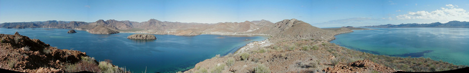 Panorama of Bahia Coyote  and Bahia Concepcion