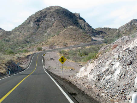 Climbing through hills in Sierra de Guadalupe