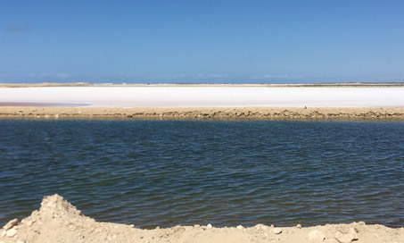 Canal at saltworks