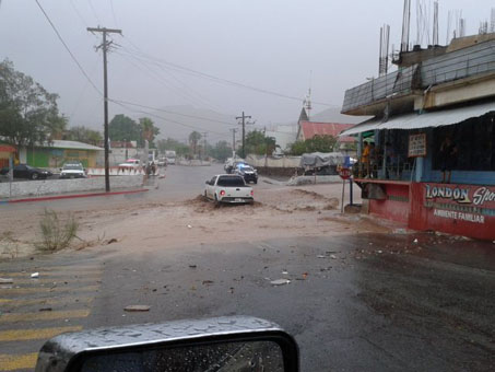 Crecida en el arroyo de Santa Rosalia