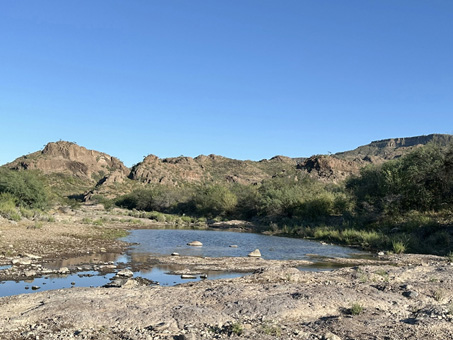 natural pool in sierras