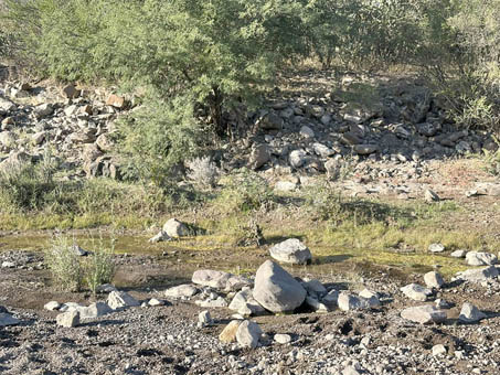 Natural pool in sierras