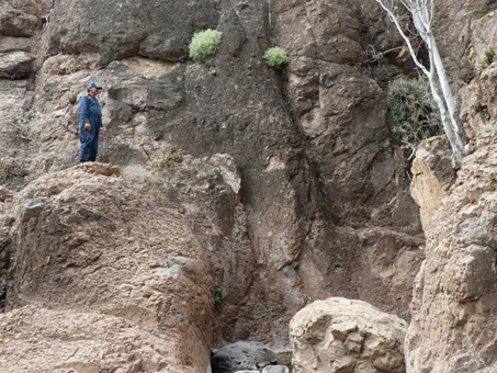 cliff above natural pools