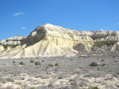 eroding limestone mesa