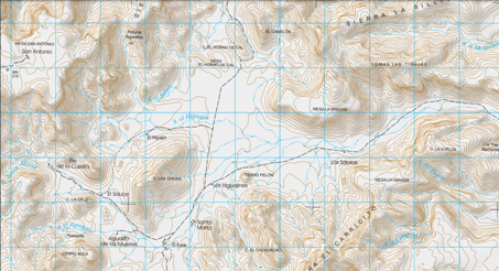 topo map of Santa Marta