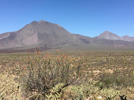 view of Tres Virgenes volcano