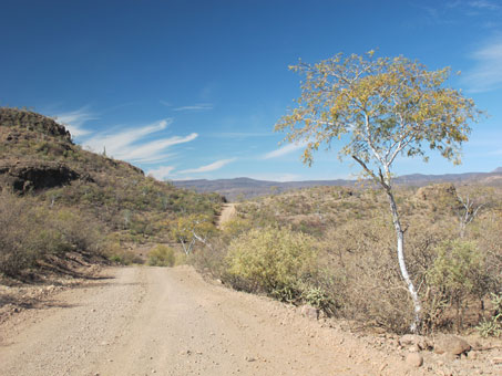 Vista desde una cima en la sierra