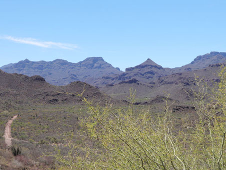 La vista desde cerca de la cima de la cuesta