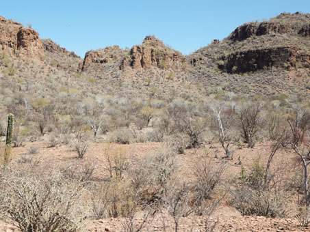 Los cerros cerca de San Patricio