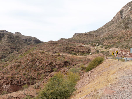 Vista desde el mirador camino a San Javier, BCS